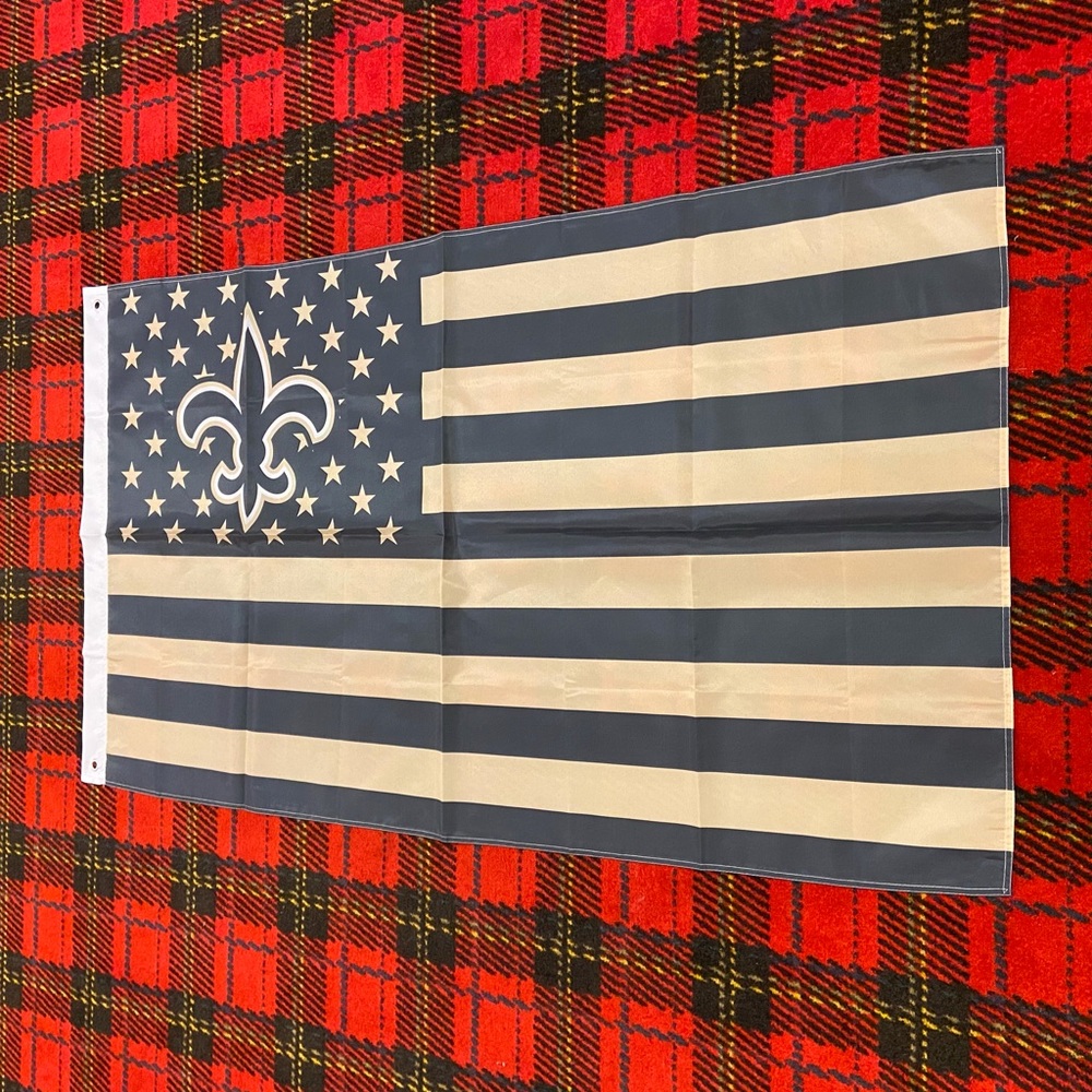 Brand new New Orleans Saints banner flag